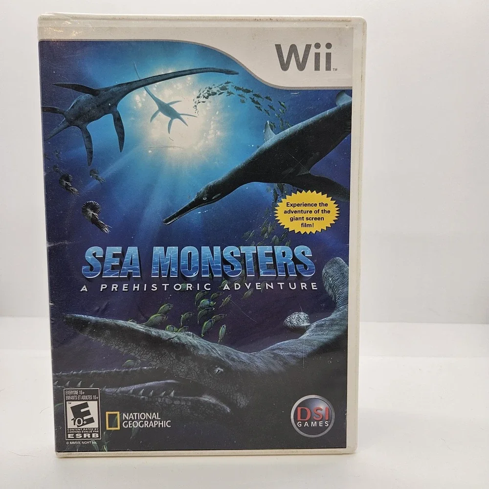 Sea Monsters A Prehistoric Adventure Nintendo Wii Complete‎ NatGeo DSI